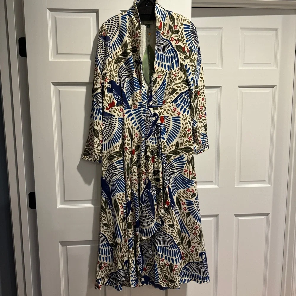 🥭FARM Rio Blue Macaw Flight Maxi Dress - Picture 13 of 14